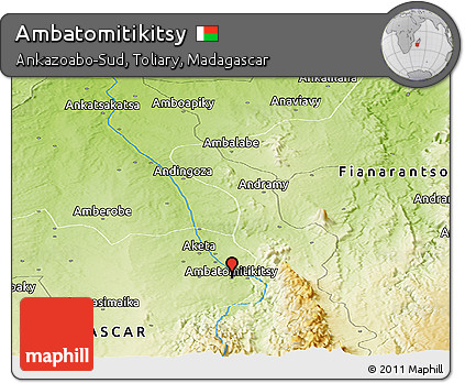Physical Panoramic Map of Ambatomitikitsy