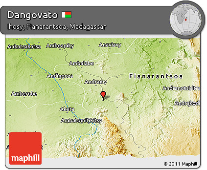 Physical Panoramic Map of Dangovato