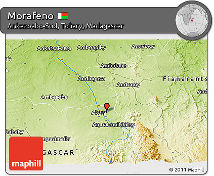 Physical Panoramic Map of Morafeno