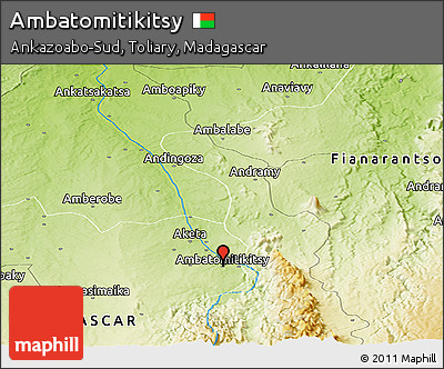 Physical Panoramic Map of Ambatomitikitsy