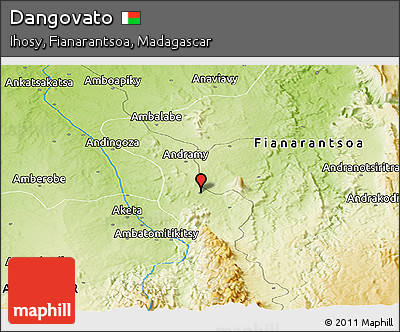 Physical Panoramic Map of Dangovato