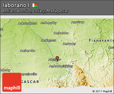 Physical Panoramic Map of Iaborano I