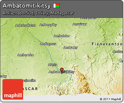 Physical Panoramic Map of Ambatomitikitsy