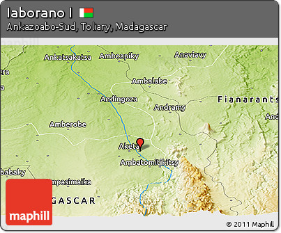 Physical Panoramic Map of Iaborano I