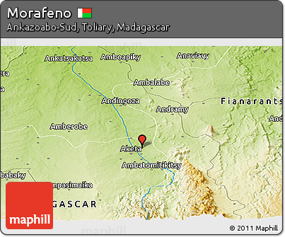Physical Panoramic Map of Morafeno