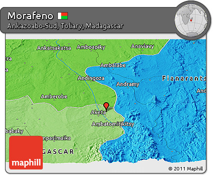 Political Panoramic Map of Morafeno