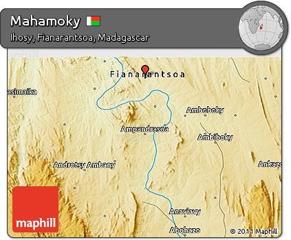 Physical 3D Map of Mahamoky