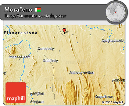 Physical 3D Map of Morafeno