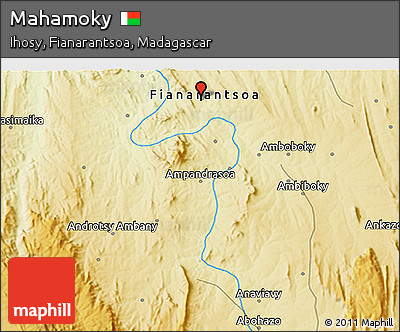 Physical 3D Map of Mahamoky