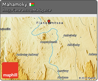 Physical 3D Map of Mahamoky