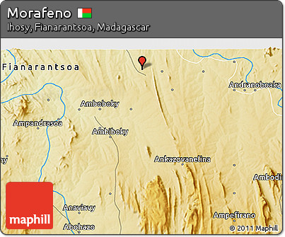 Physical 3D Map of Morafeno