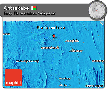 Political 3D Map of Antsakabe