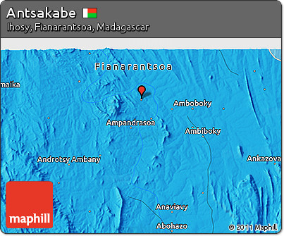 Political 3D Map of Antsakabe
