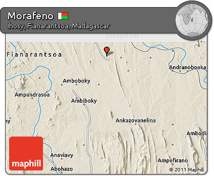 Shaded Relief 3D Map of Morafeno