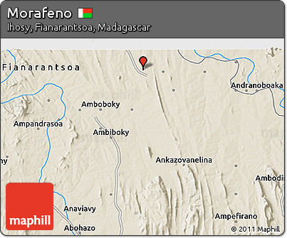 Shaded Relief 3D Map of Morafeno
