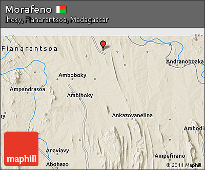 Shaded Relief 3D Map of Morafeno