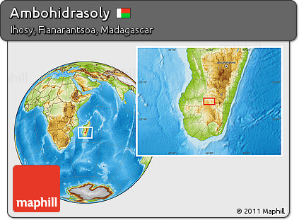 Physical Location Map of Ambohidrasoly