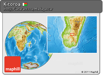 Physical Location Map of Kitoroa