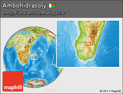 Physical Location Map of Ambohidrasoly