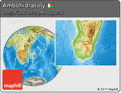 Physical Location Map of Ambohidrasoly