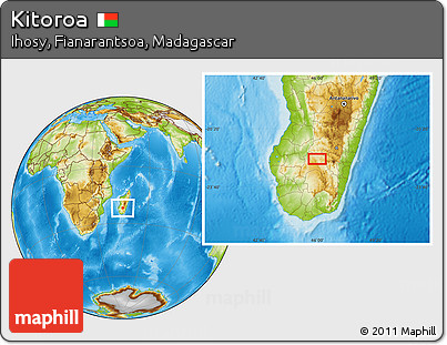 Physical Location Map of Kitoroa