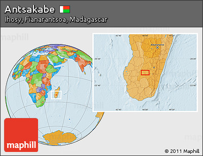 Political Location Map of Antsakabe