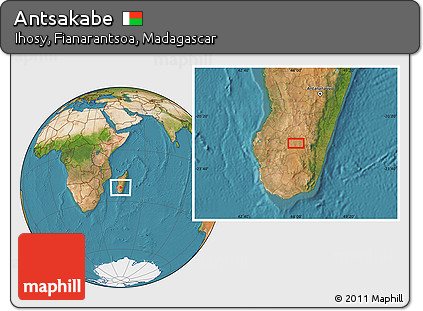 Satellite Location Map of Antsakabe