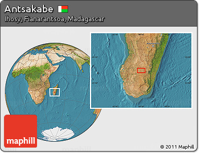 Satellite Location Map of Antsakabe