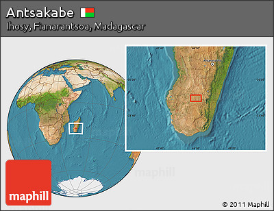Satellite Location Map of Antsakabe