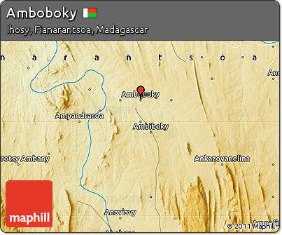 Physical Map of Amboboky