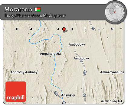 Shaded Relief Map of Morarano