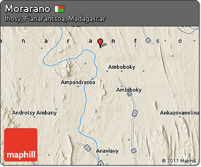 Shaded Relief Map of Morarano
