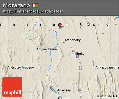 Shaded Relief Map of Morarano