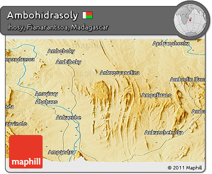 Physical Panoramic Map of Ambohidrasoly