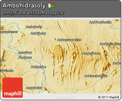 Physical Panoramic Map of Ambohidrasoly