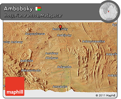 Satellite Panoramic Map of Amboboky
