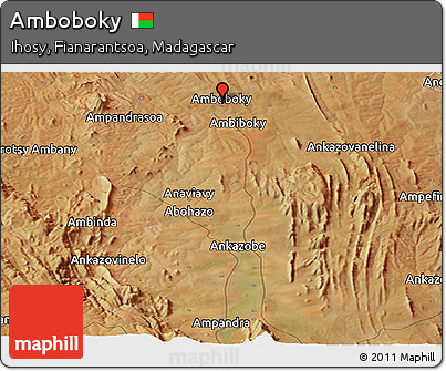 Satellite Panoramic Map of Amboboky