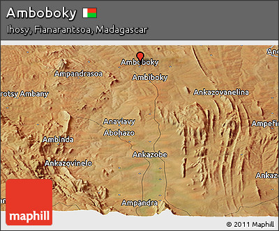 Satellite Panoramic Map of Amboboky