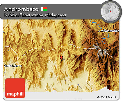 Physical 3D Map of Andrombato