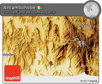 Physical 3D Map of Antambohobe