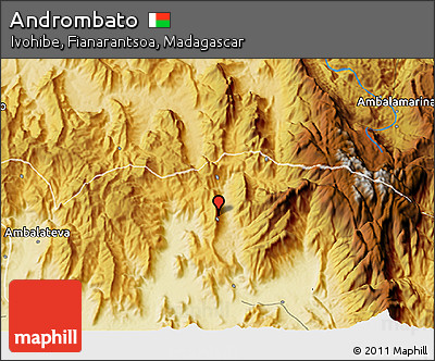 Physical 3D Map of Andrombato