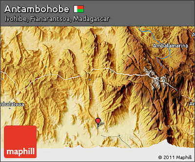 Physical 3D Map of Antambohobe