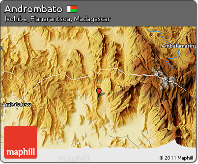Physical 3D Map of Andrombato