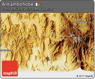 Physical 3D Map of Antambohobe