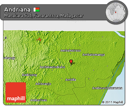 Physical 3D Map of Andriana
