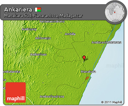 Physical 3D Map of Ankariera