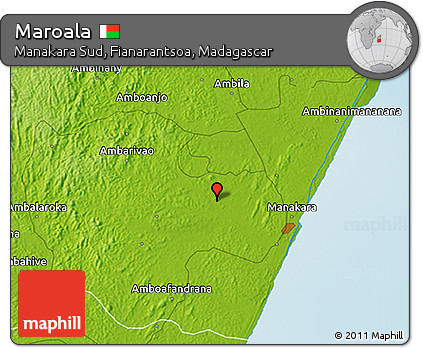 Physical 3D Map of Maroala