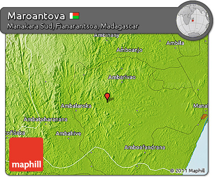 Physical 3D Map of Maroantova