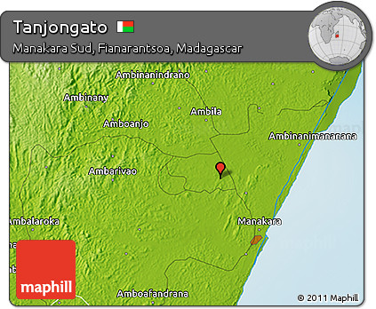 Physical 3D Map of Tanjongato