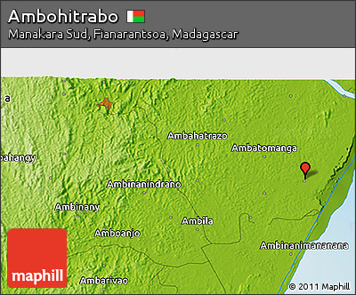 Physical 3D Map of Ambohitrabo